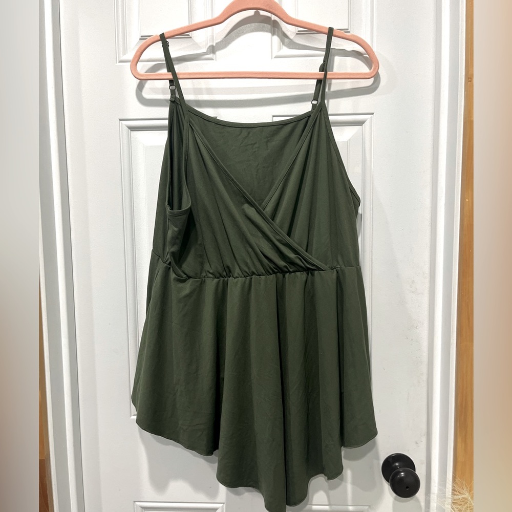 Flowy Olive Tank